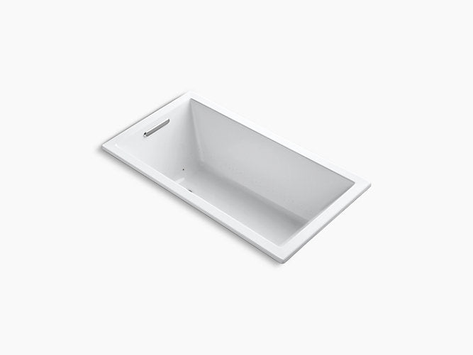 Kohler Underscore Rectangle 60" x 32" VibrAcoustic bath with Heated BubbleMassage   -White