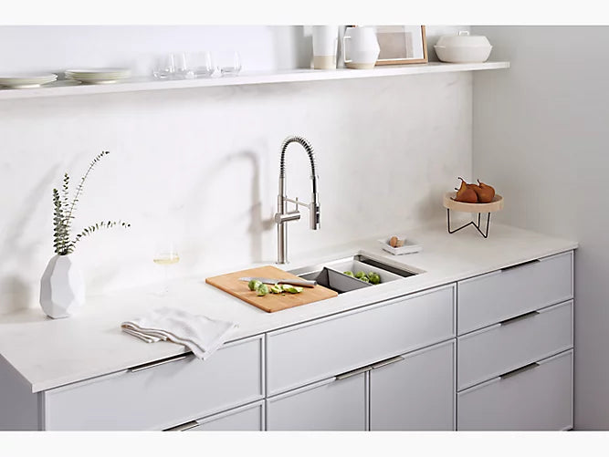 Kohler - 33" Top-/undermount Single-bowl Workstation Kitchen Sink
