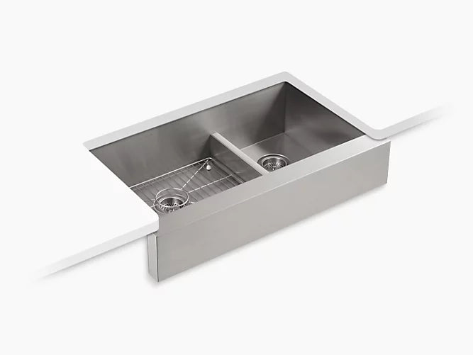 Kohler - Vault Smart Divide 35-1/2" Undermount Double-bowl Farmhouse Kitchen Sink