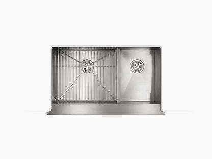 Kohler - Vault Smart Divide 35-1/2" Undermount Double-bowl Farmhouse Kitchen Sink