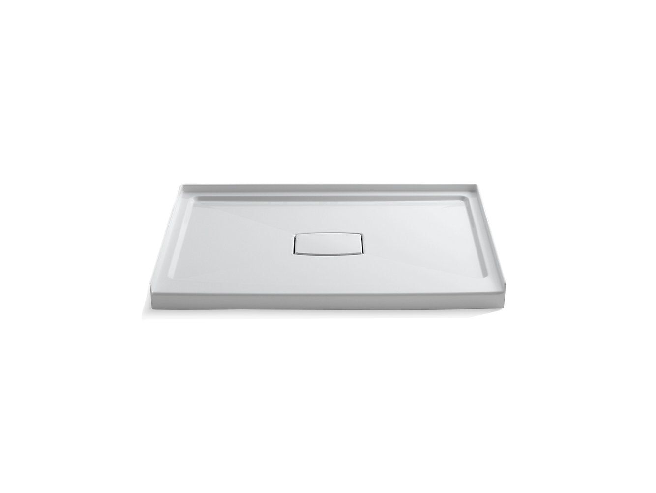 Kohler Archer 48" X 36" Single Threshold Center Drain Shower Base With Removable Cover - White