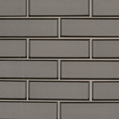 MSI Backsplash and Wall Tile Champagne Bevel Subway Glass Tile 2" x 6" 8mm