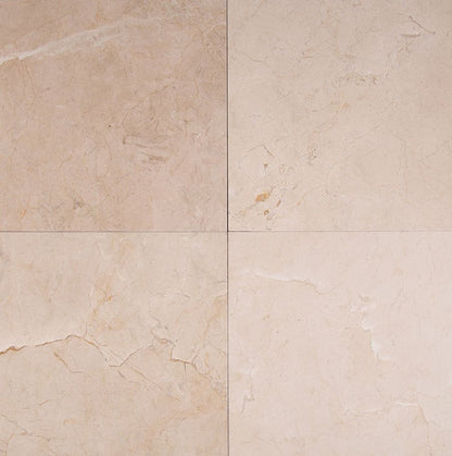 MSI Crema Marfil Classic Polished Marble Tile 12" x 12"