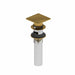 Riobel Push Drain With Overflow - Brushed Gold