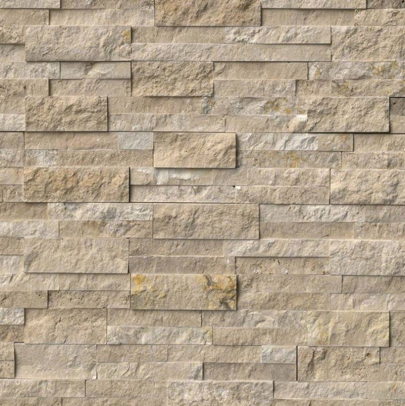 MSI Hardscaping Durango Cream Stacked Stone Panel Splitface 6" x 24"