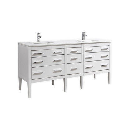 Kube Bath Eiffel Vanity Collection Single Sink and Double Sink