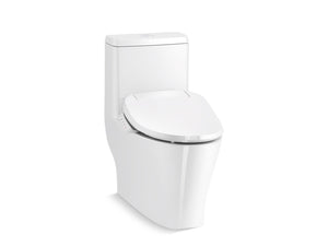 Kohler Reach Curv One-piece Compact Elongated Dual-flush Toilet With Skirted Trapway and Hidden Cord Design