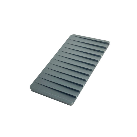 Stylish Silicone Drying Mat and Trivet, Dark Gray