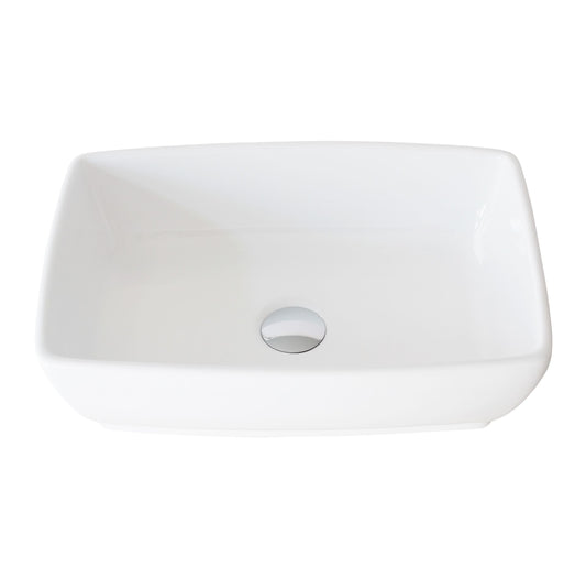 Stylish Contempo 19" x 13.38" Rectangular Vessel Bathroom Sink P-220