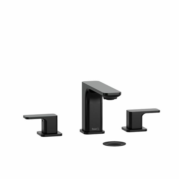 Riobel Equinox 4 5/8" Modern Widespread Lavatory Faucet- Black