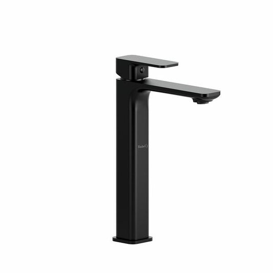 Riobel Equinox Modern 11 3/8" Single Handle Tall Vessel Lavatory Faucet - Black