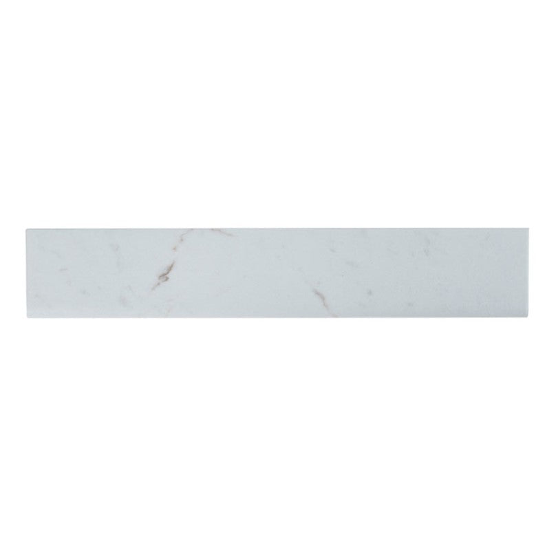 MSI Essentials White Vena Bullnose Ceramic Tile Matte 3" x 18"