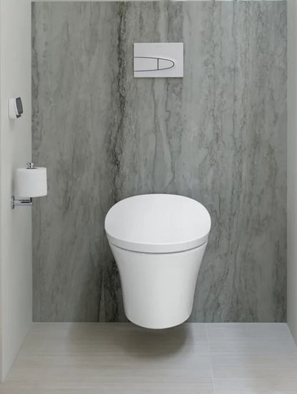 Kohler Veil Wall-hung Compact Elongated Smart Toilet Bowl, Dual-flush