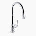 Kohler Artifacts Pull-down Kitchen Sink Faucet With Three-function Sprayhead