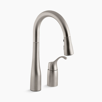Kohler Simplice Pull-down Bar Sink Faucet With Three-function Sprayhead