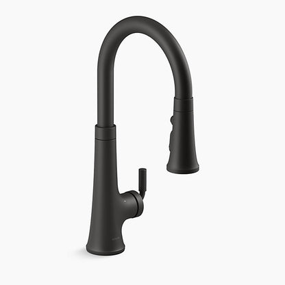 Kohler - Tone Touchless Pull-down Kitchen Sink Faucet With Three-function Sprayhead - Matte Black