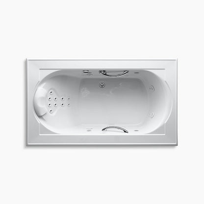 Kohler - Memoirs 72" X 42" Drop-in Effervescence Whirlpool Bath With Spa/Massage Package
