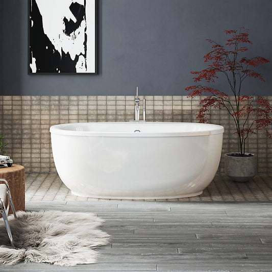 Kohler Sunstruck 65-1/2" X 35-1/2" Freestanding Bath With Fluted Shroud