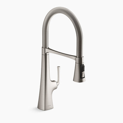 Kohler Graze Semi-professional Kitchen Sink Faucet With Three-function Sprayhead