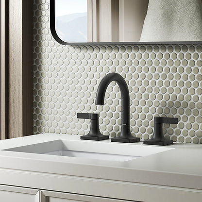 Kohler - Venza Widespread Bathroom Sink Faucet, 1.2 Gpm - Matte Black