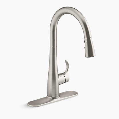 Kohler Simplice Touchless Pull-down Kitchen Sink Faucet With Three-function Sprayhead