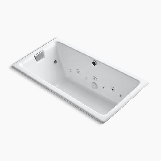 Kohler - Tea-for-two 66" X 36" Drop-in Effervescence Whirlpool Bath With Spa Package