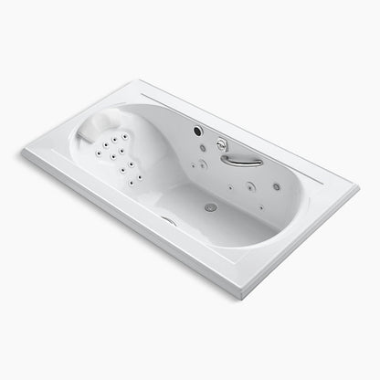 Kohler - Memoirs 72" X 42" Drop-in Effervescence Whirlpool Bath With Spa/Massage Package