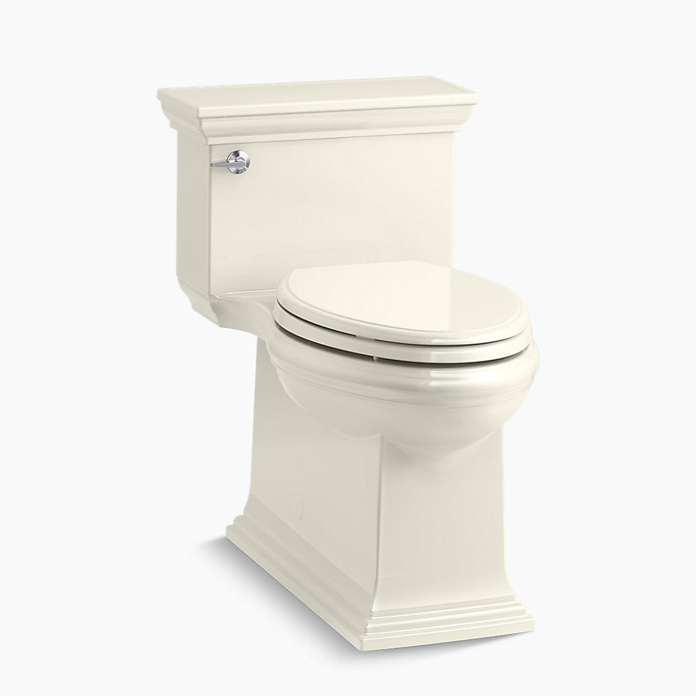 Kohler Memoirs Stately One-piece Compact Elongated Toilet With Skirted Trapway, 1.28 GPF