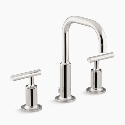 Kohler Purist Widespread Bathroom Sink Faucet With Lever Handles, 1.2 Gpm