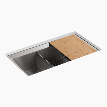 Kohler Poise 33" Undermount Double-bowl Kitchen Sink