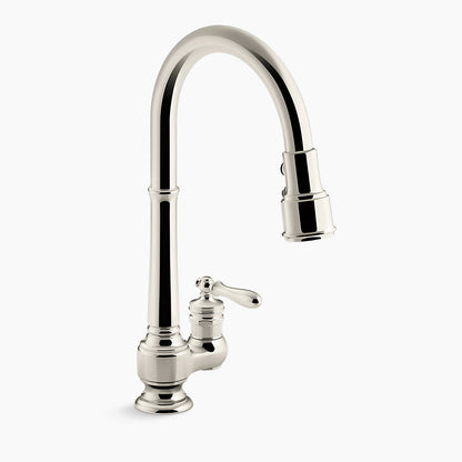 Kohler Artifacts Pull-down Kitchen Sink Faucet With Three-function Sprayhead