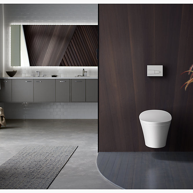 Kohler - Veil Wall-hung Compact Elongated Intelligent Toilet, Dual Flush