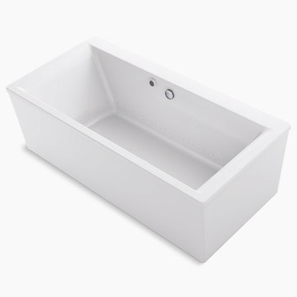 Kohler - Stargaze 60" X 34" Freestanding Bath With Bask Heated Surface and Straight Shroud