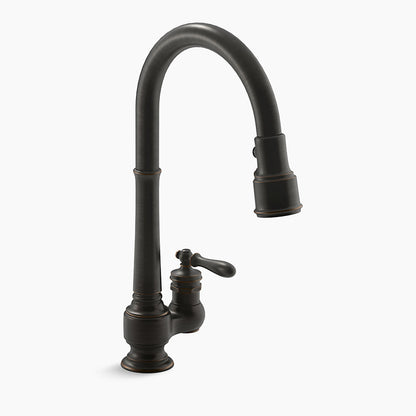 Kohler Artifacts Pull-down Kitchen Sink Faucet With Three-function Sprayhead