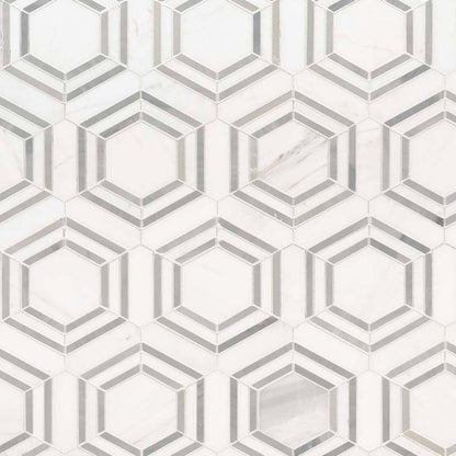 MSI Backsplash and Wall Tile Georama Grigio Polished Marble Tile