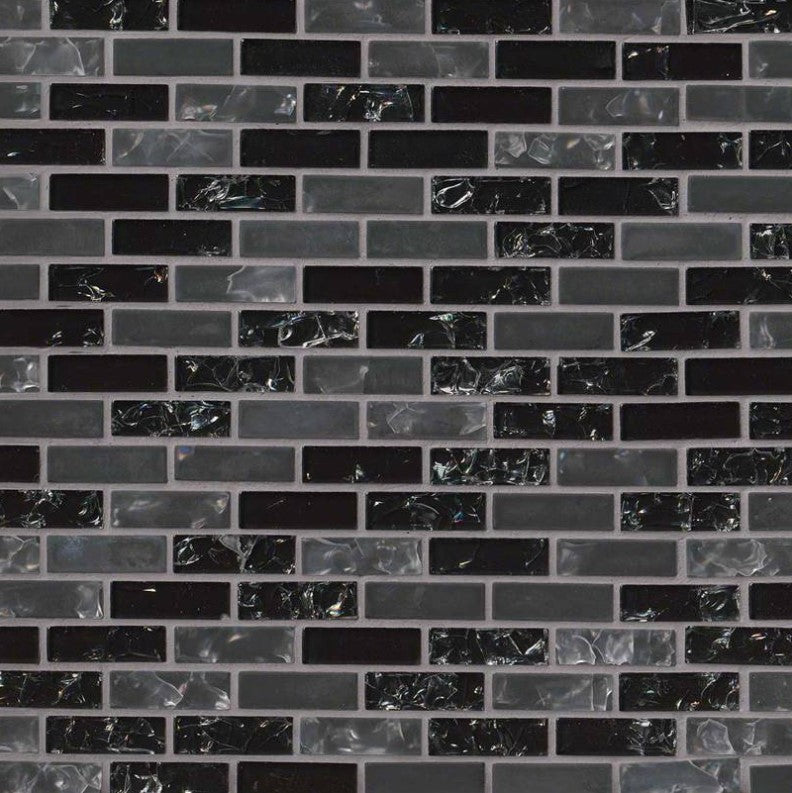 MSI Backsplash and Wall Tile Glissen Pattern 5/8" x 2" Glass Mosaic Tile 6mm