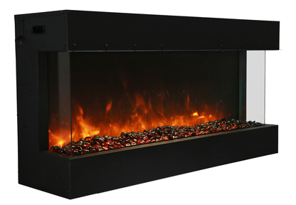 Amantii Tru View Extra Long Deep – 3 Sided Glass Electric Fireplace