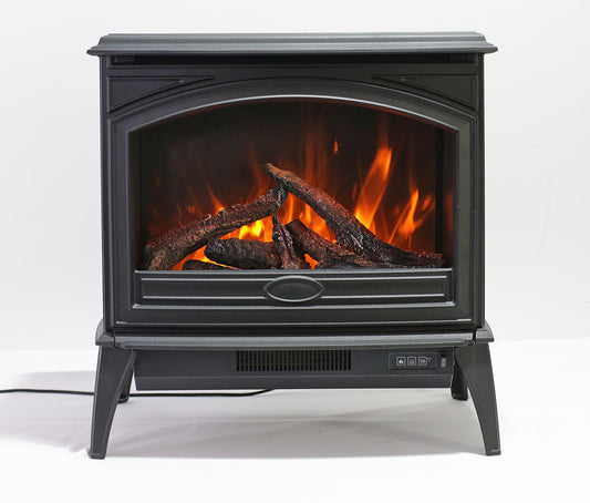 Sierra Flame the Cast Iron E-70 Free Stand Electric Fireplace