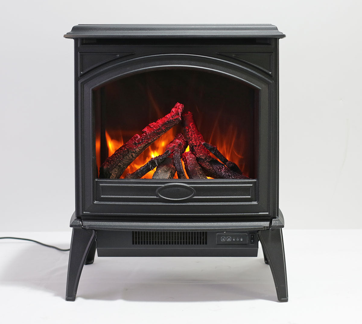 Sierra Flame the Cast Iron E-50 Free Stand Electric Fireplace