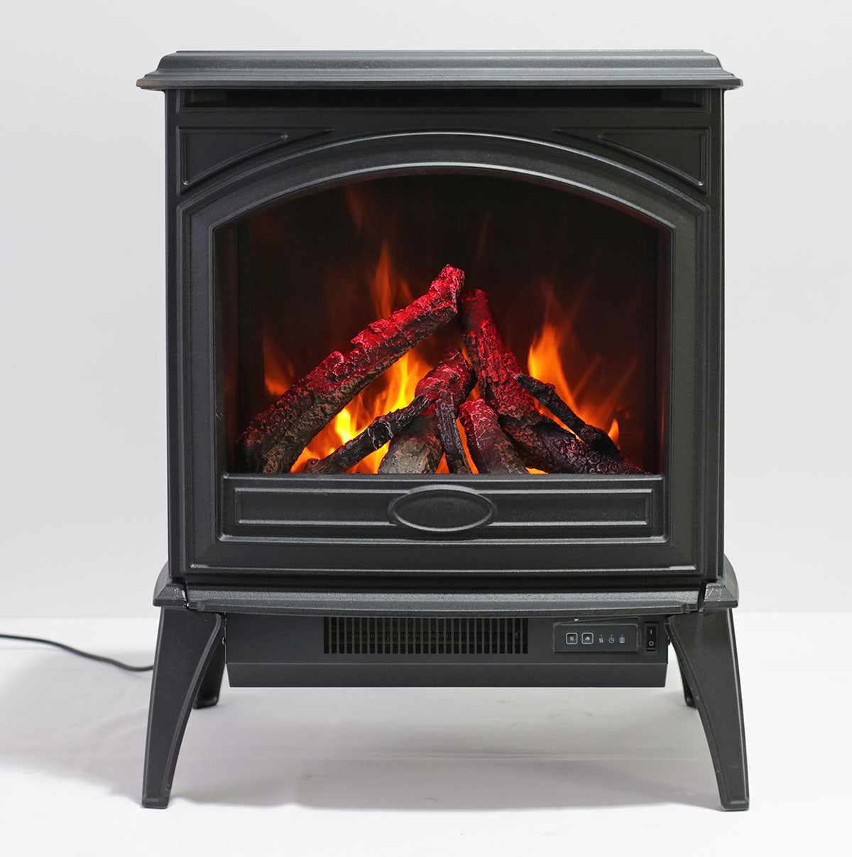 Sierra Flame the Cast Iron E-50 Free Stand Electric Fireplace