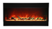 Remii 60-bay-slim – 60″ Wide X 3-7/8″ in Depth – 3 Sided Glass Electric Fireplace