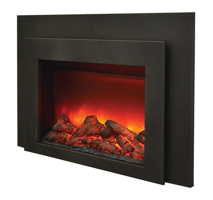 Amantii Ins-fm-30 Electric Insert – Electric Fireplace Insert With Black Steel Surround