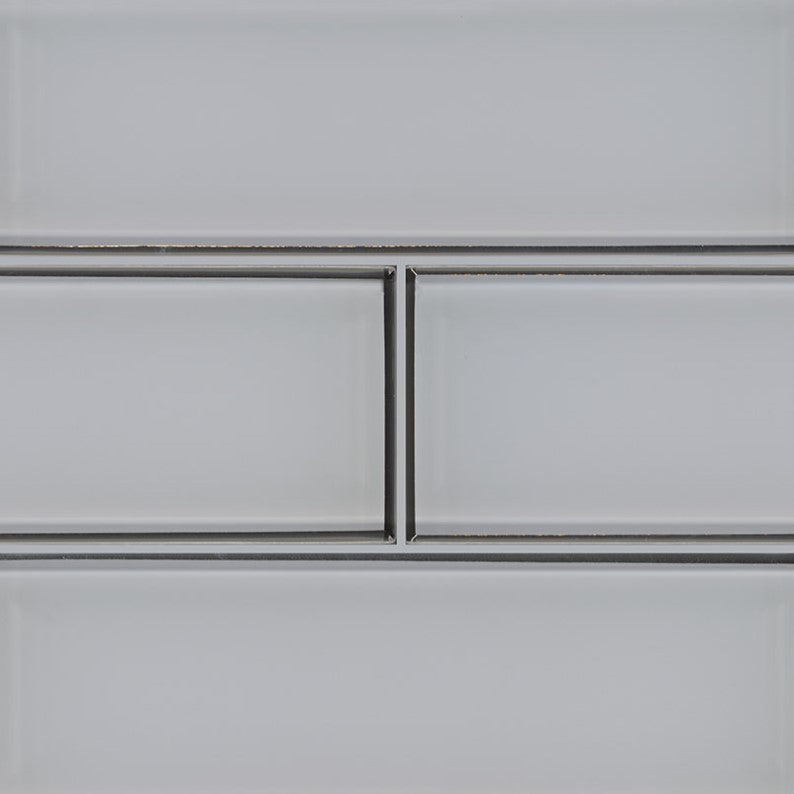 MSI Backsplash and Wall Tile Ice Bevel Glass Tile 4" x 12"