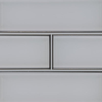 MSI Backsplash and Wall Tile Ice Bevel Glass Tile 4" x 12"