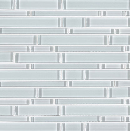 MSI Backsplash and Wall Tile Ice Interlocking Pattern Glass Tile 12" x 12" 8mm