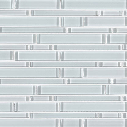 MSI Backsplash and Wall Tile Ice Interlocking Pattern Glass Tile 12" x 12" 8mm