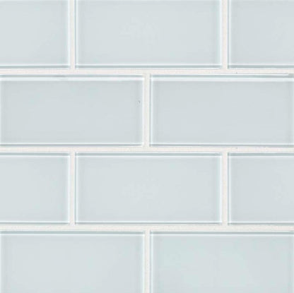 MSI Backsplash and Wall Tile Ice Subway Glass Tile 3" x 6" 8mm