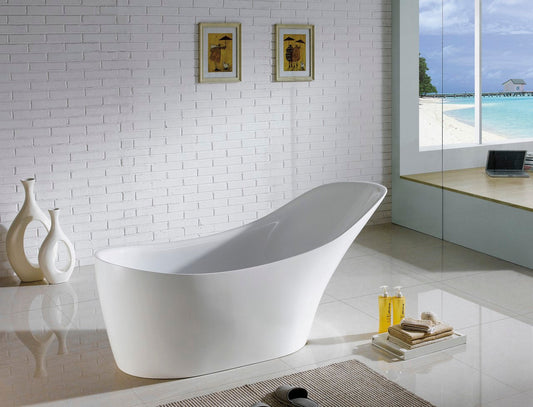 Kube Bath Victorian 68" x 28.8" x 31.3" Free Standing Bathtub