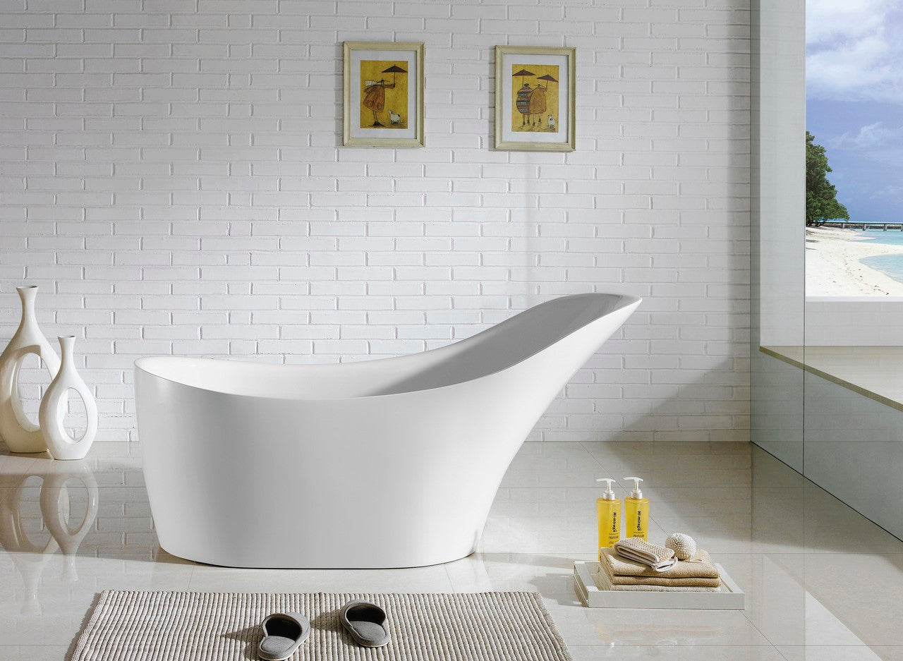 Kube Bath Victorian 68" x 28.8" x 31.3" Free Standing Bathtub