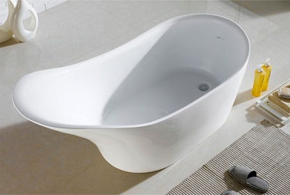 Kube Bath Victorian 68" x 28.8" x 31.3" Free Standing Bathtub